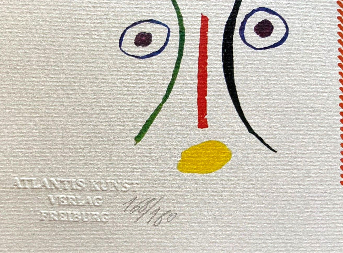 Pablo Picasso Lithograph Coa Signed Numbered Limited Stamp