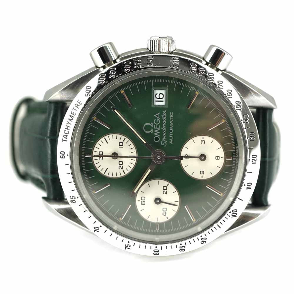 Omega Speedmaster 3811.70 Green Case Size 38Mm Men'S Used Watch #6102