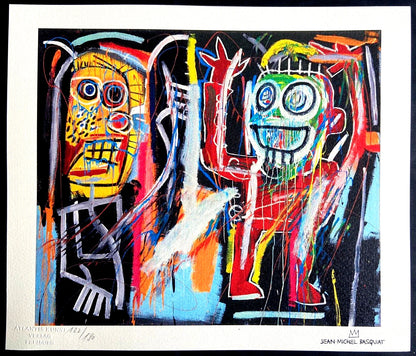 Jean-Michel Basquiat Lithograph Signed Coa, Numbered In Pencil