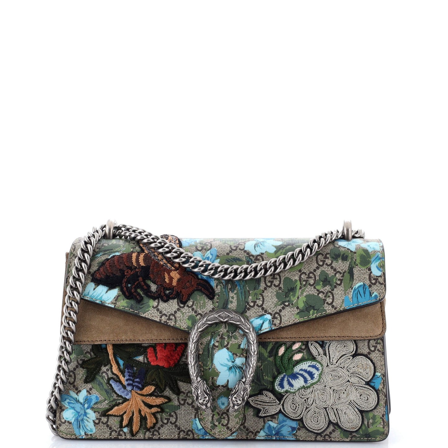 Gucci Dionysus Bag Embroidered Printed Gg Coated Canvas Small
