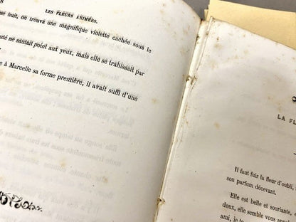 Les Fleurs Animees / J. J. Grandville Illustrated Book Two Volumes 1847