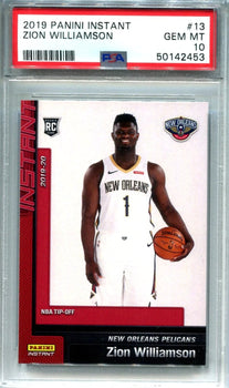 Zion Williamson 2019 Panini Instant #13 (Psa Gem Mt 10)
