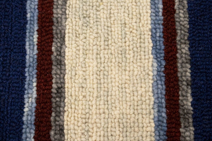 Stripes Design Hand-Tufted Modern Multicolored