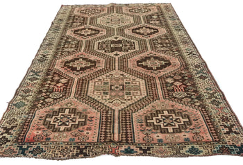 Semi-Antique Tribal Design Wool Oriental Rug