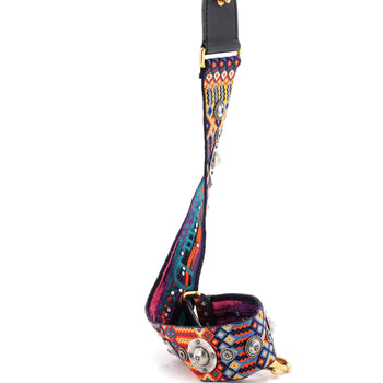 Christian Dior Shoulder Strap Embellished Canvas