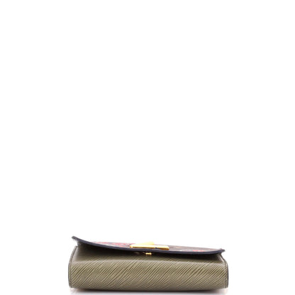 Louis Vuitton Twist Chain Wallet Limited Edition Kabuki Stickers Monogram Canvas
