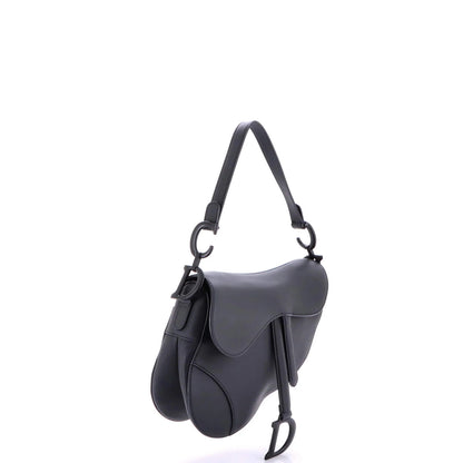 Christian Dior Ultra Matte Saddle Handbag Leather Medium