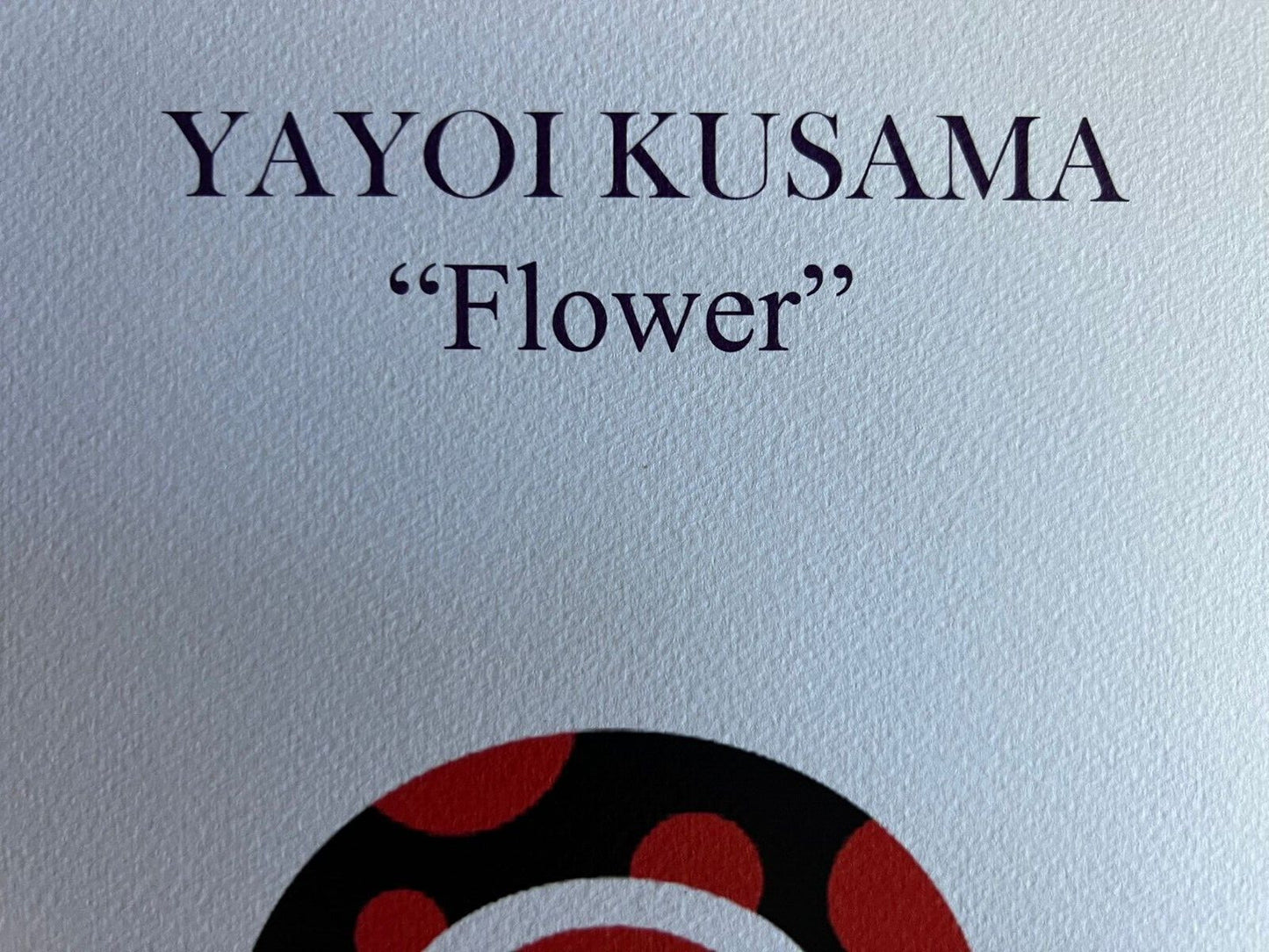 Yayoi Kusama Lithograph Coa