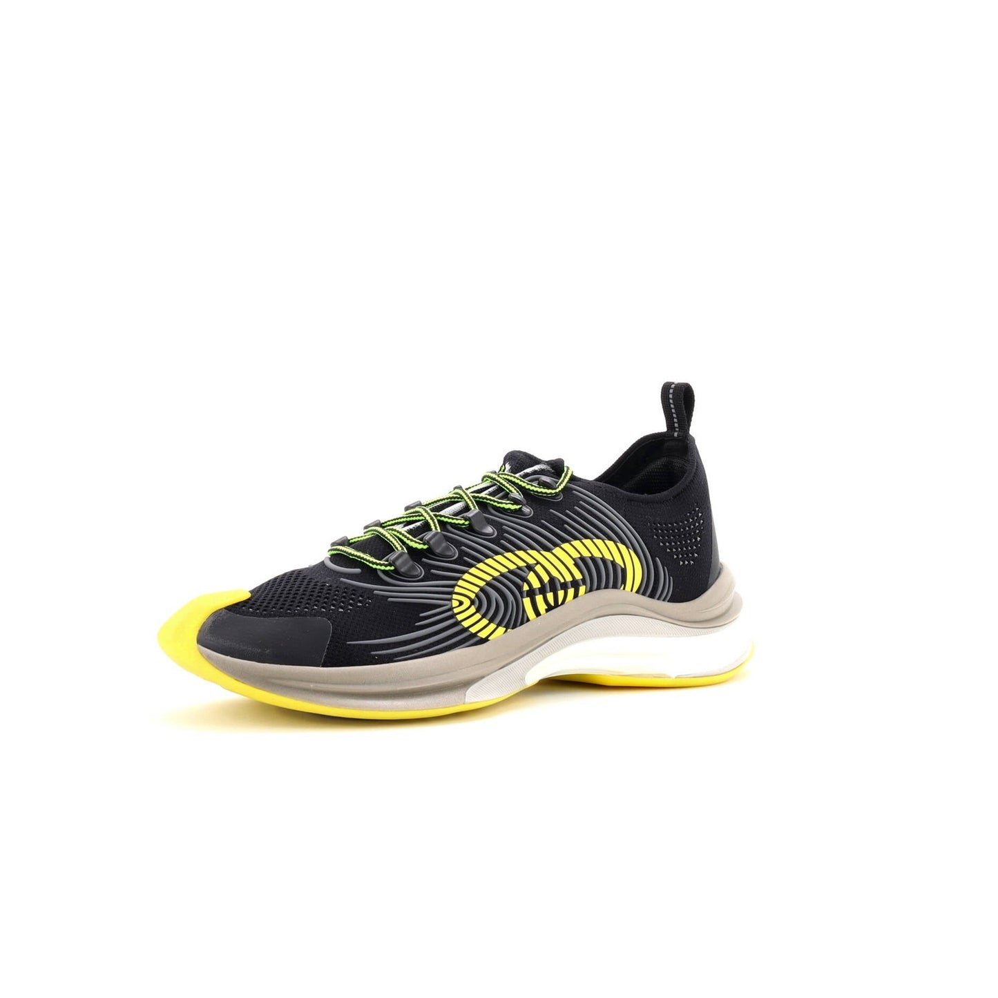 Gucci Men'S Run Sneakers Embroidered Technical Fabric