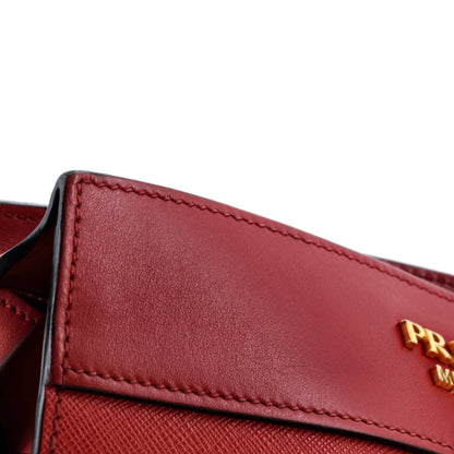 Prada Esplanade Crossbody Bag Saffiano With City Calf Small