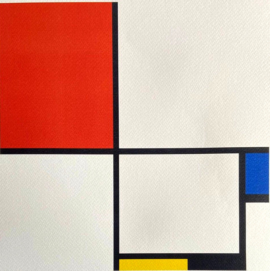 Piet Mondrian Lithograph Certified Numbered Coa