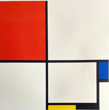 Piet Mondrian Lithograph Certified Numbered Coa