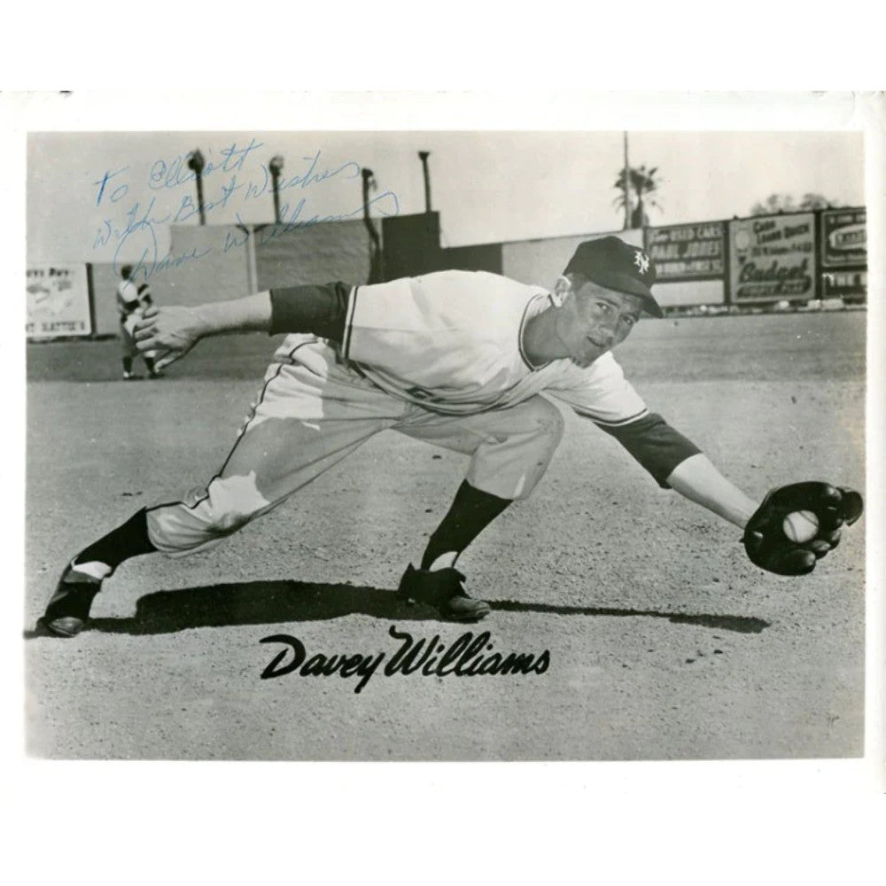 Davey Williams Autographed/Signed 8X10 Photo