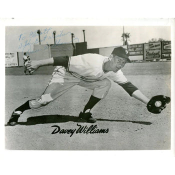 Davey Williams Autographed/Signed 8X10 Photo