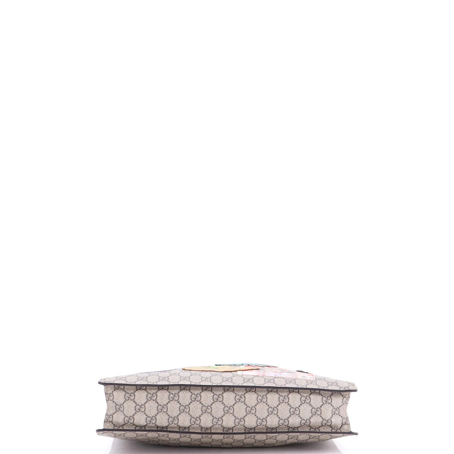 Gucci Courrier Convertible Soft Open Tote Gg Coated Canvas With Applique North