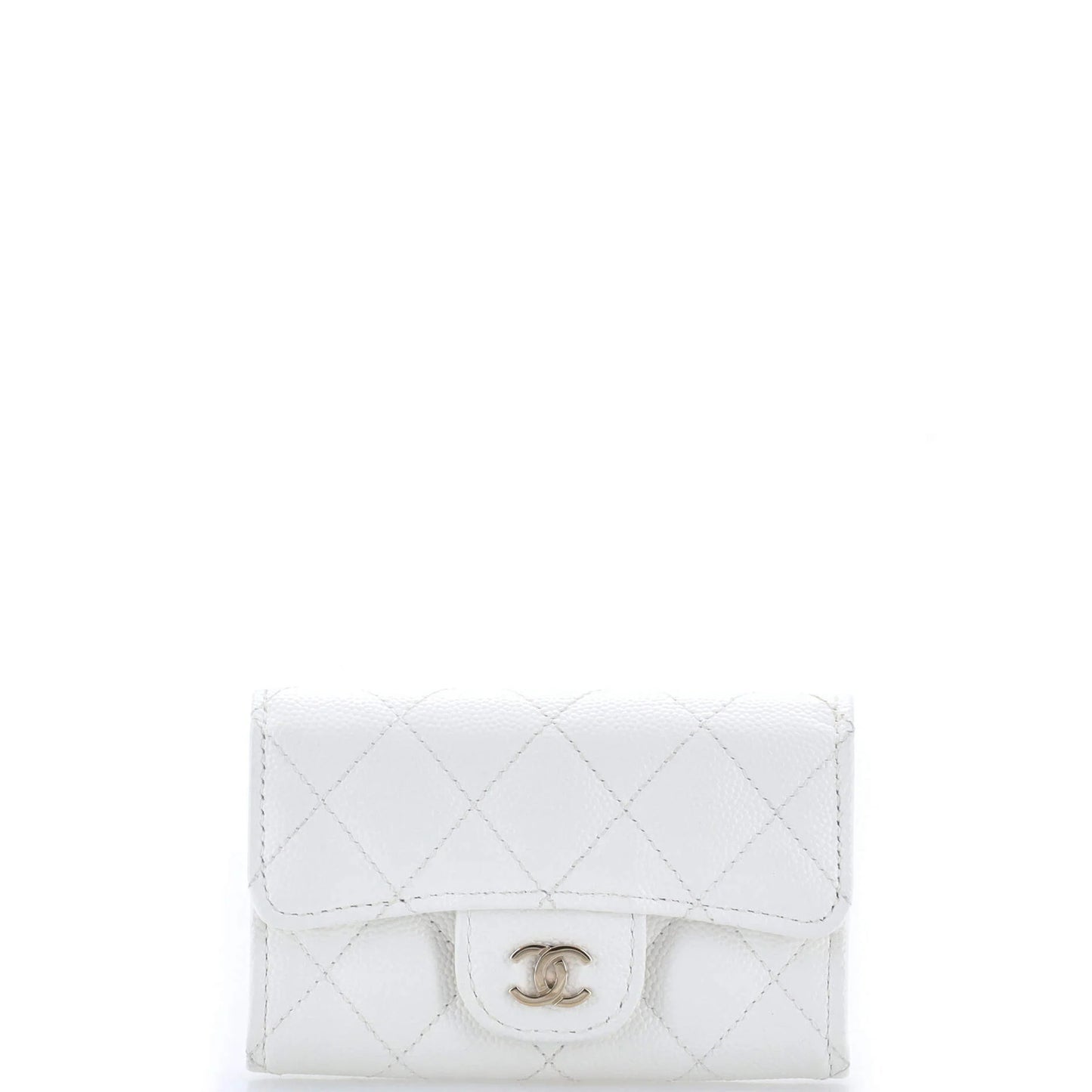 Chanel Classic Flap Card Case Quilted Caviar