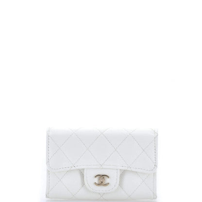 Chanel Classic Flap Card Case Quilted Caviar
