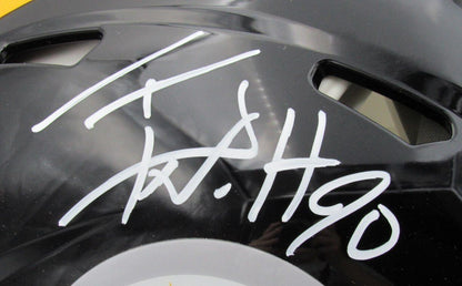 T.J. Watt Autographed Full Size Speed Authentic Football Helmet Steelers Jsa