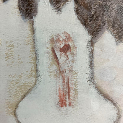 Andre Vigud (France) Oil Painting On Canvas White