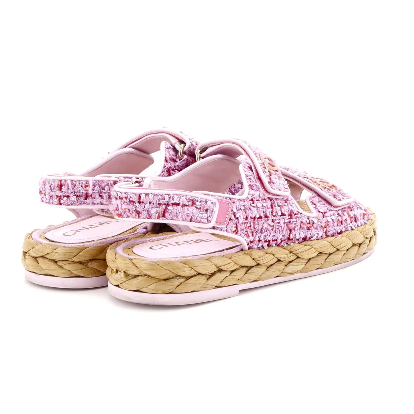 Chanel Women'S Espadrille Dad Sandals Tweed