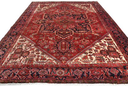 Vintage Serapi Handmade Oriental Rug Classic