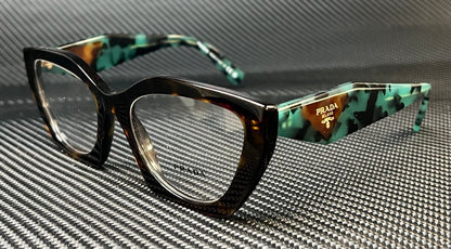 PRADA PR 09YV 2AU1O1 Brown Havana Women's 54 mm Eyeglasses