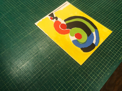 Sonia Delaunay Composition Pour Xxieme Siecle " Lithograph Expr