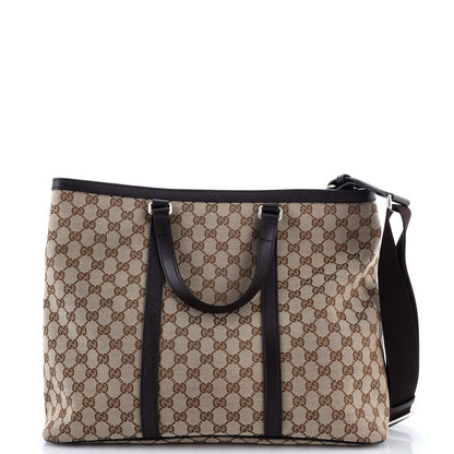 Gucci Joy Convertible Tote Gg Canvas Large