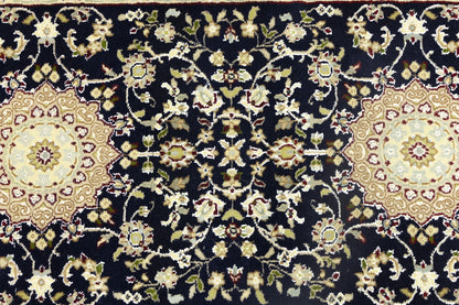 Handmade Indo-Nain Oriental Runner Rug Oversized
