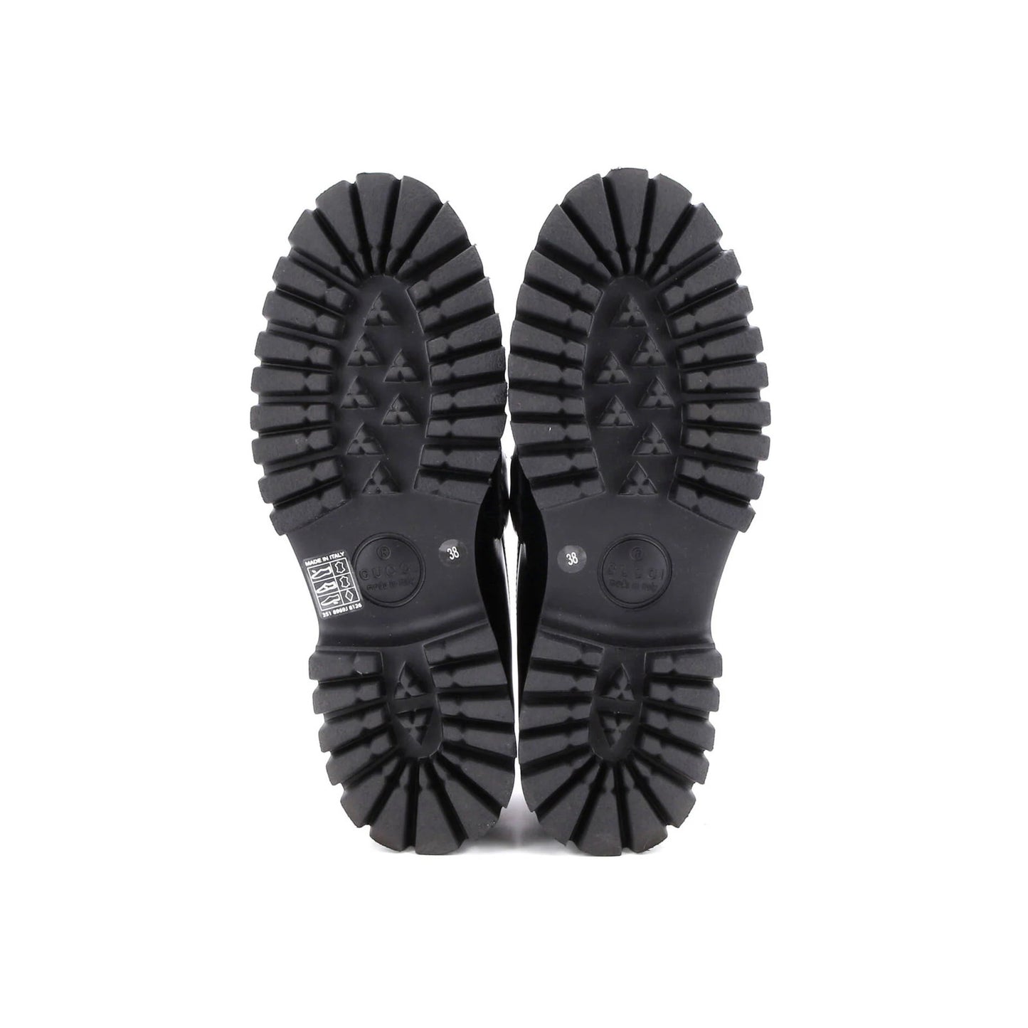 Gucci Women'S Harald Horsebit Loafers Leather With Crystal Detail