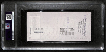 Johnny Unitas Hof Signed/Auto 2000 Bank Check