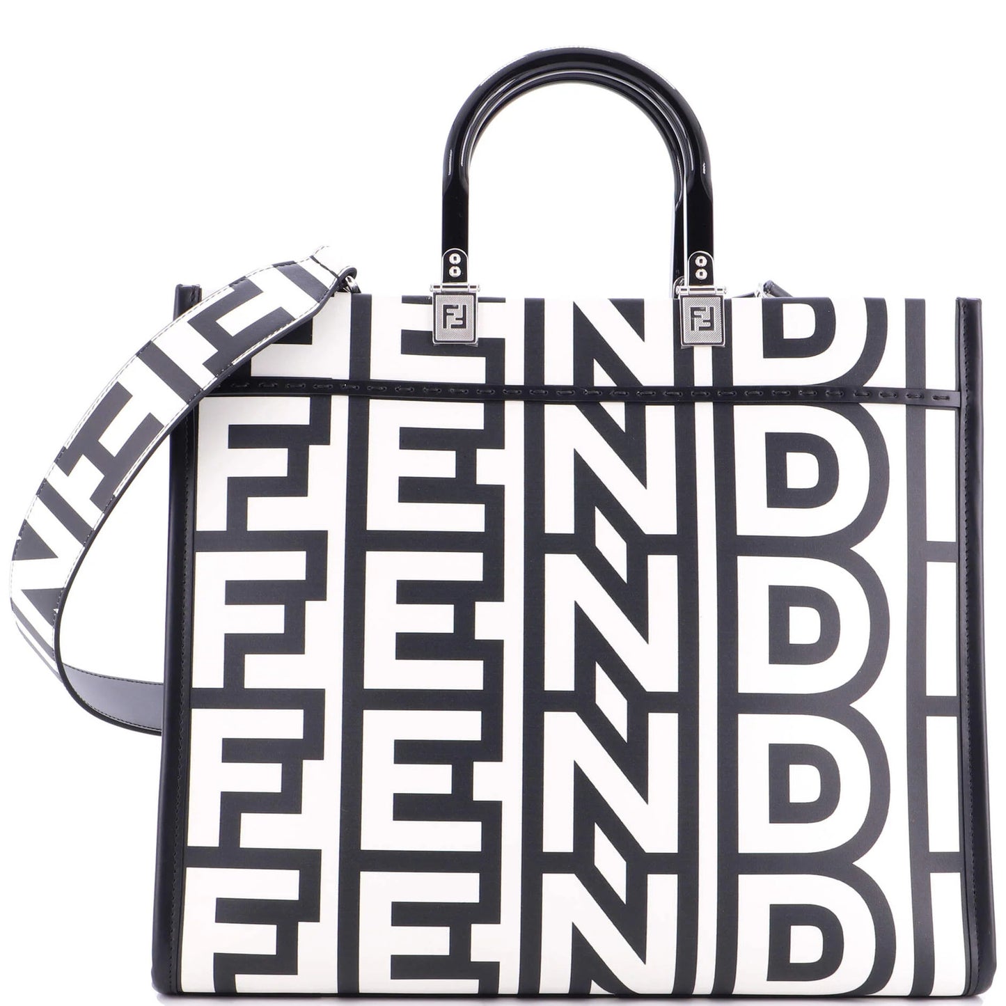 Fendi X Marc Jacobs Sunshine Shopper Tote Printed Leather Medium