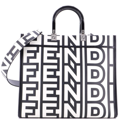 Fendi X Marc Jacobs Sunshine Shopper Tote Printed Leather Medium