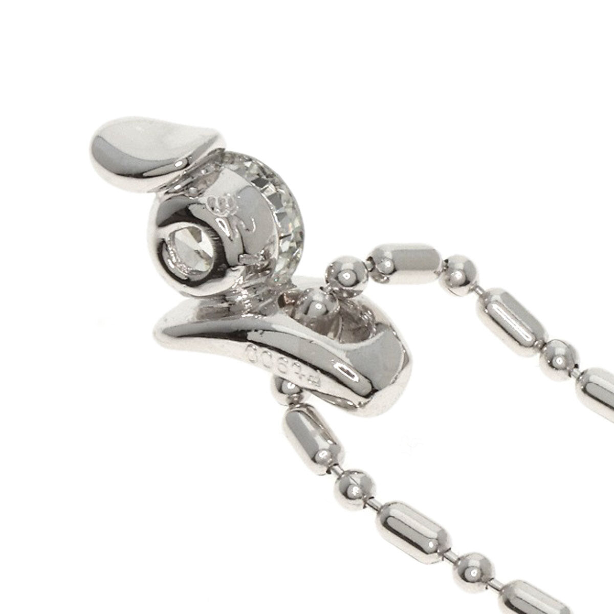 0.32Ct Diamond Necklace Platinum Pt900 Pt850 4.4G