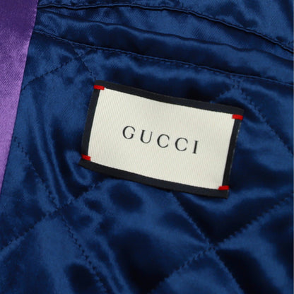 Gucci Men'S Varsity Jacket Embroidered Acetate