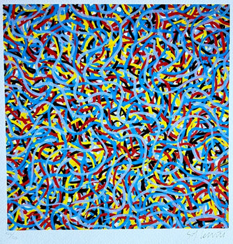 Sol Lewitt Lithograph Coa Numbered Hand Signed O.P. - Robert Morris