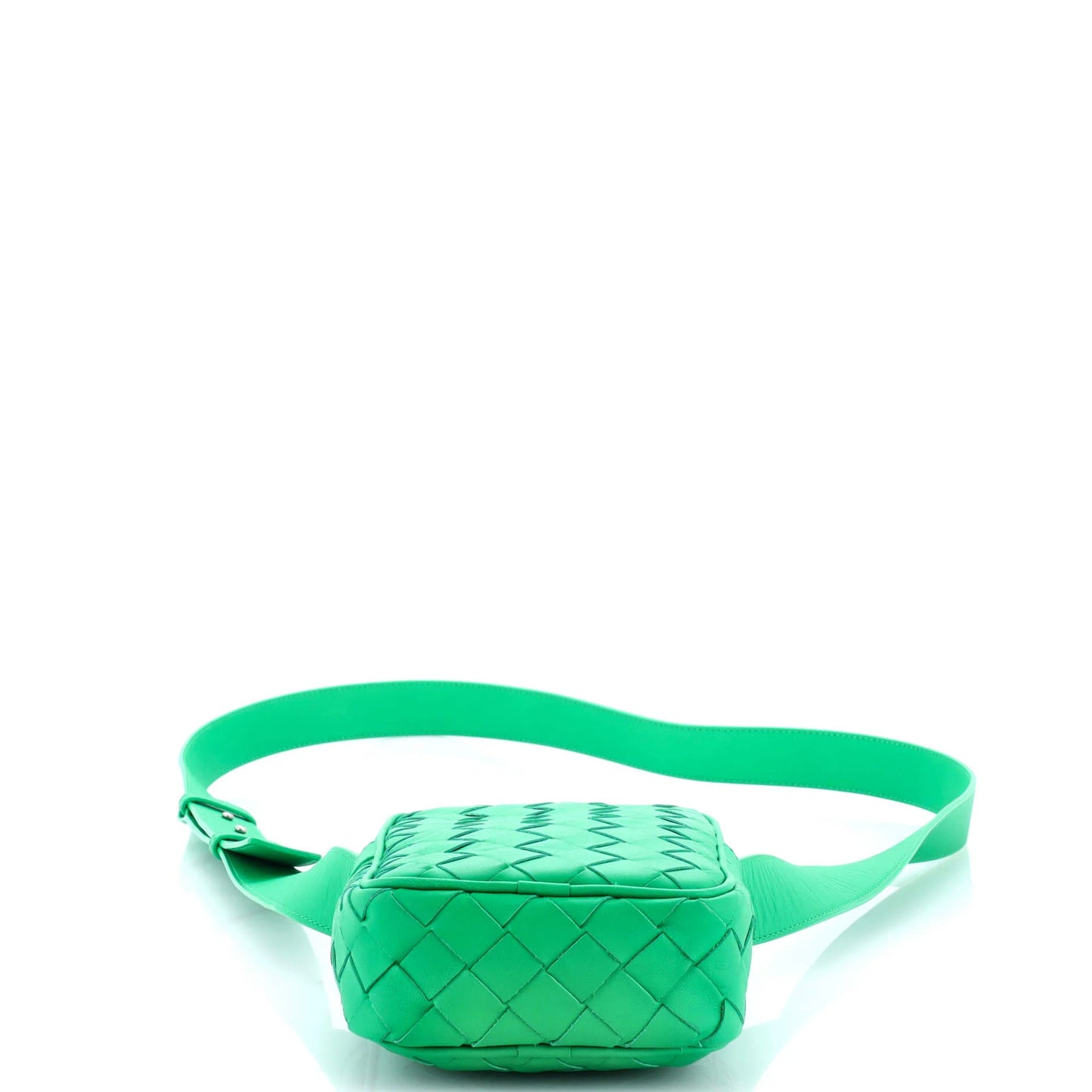 Bottega Veneta Zipped Phone Crossbody Bag Intrecciato Nappa