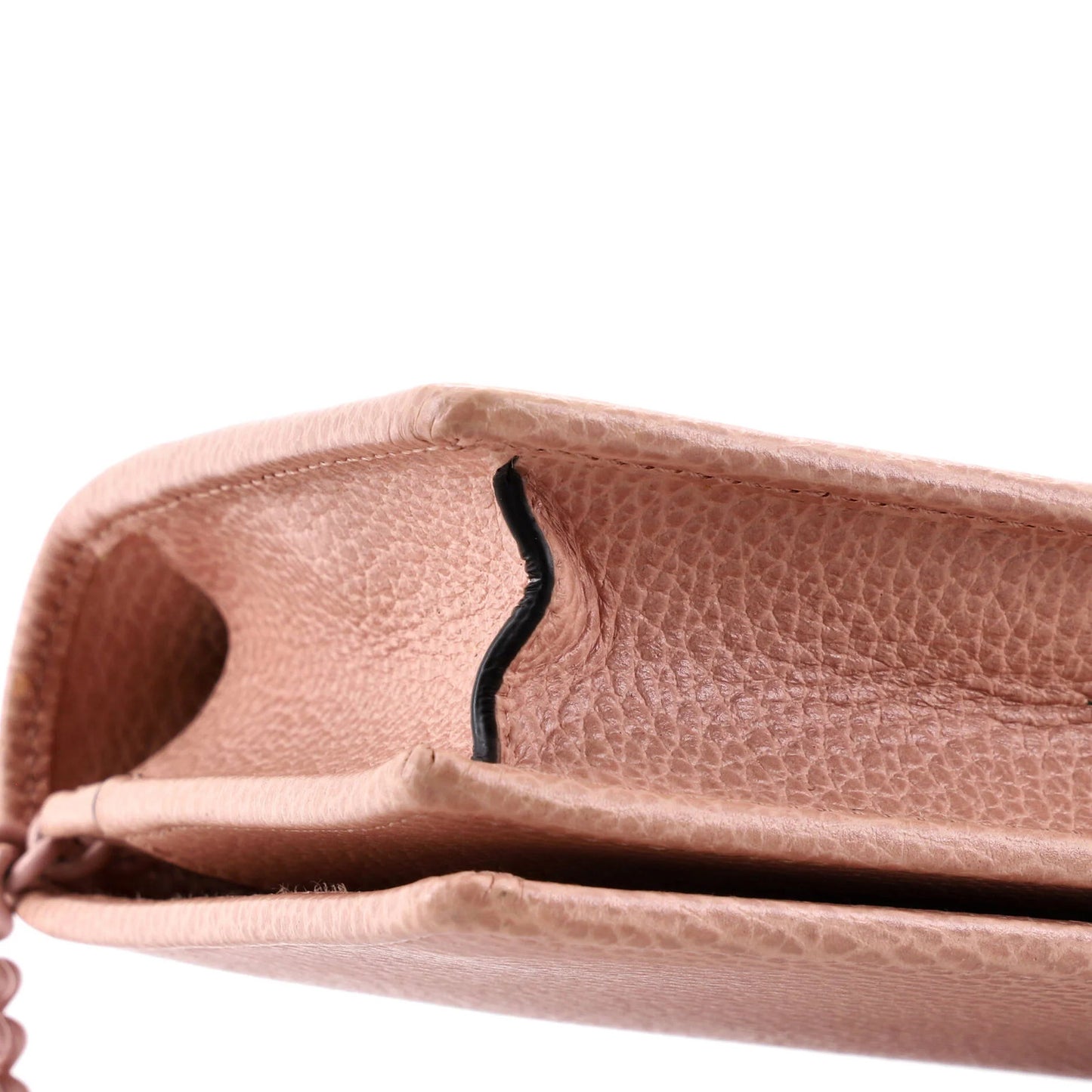 Gucci Petite Gg Marmont Chain Wallet Leather Mini