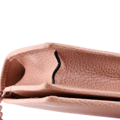 Gucci Petite Gg Marmont Chain Wallet Leather Mini