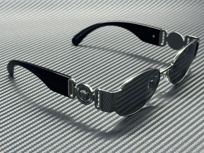 Men's Mirror Sunglasses Gunmetal Grey 56 mm Silver Ve2299