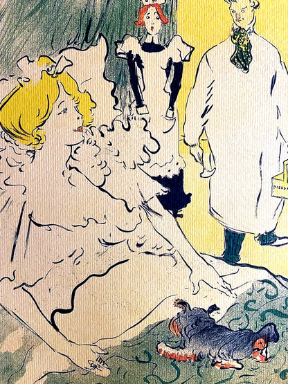 Henri De Toulouse-Lautrec Lithograph 1952 Signed Coa Published