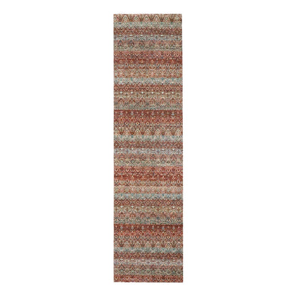 2'7"X10'2" Red Kohinoor Herat Pattern Soft Wool Hand Knotted Runner Rug