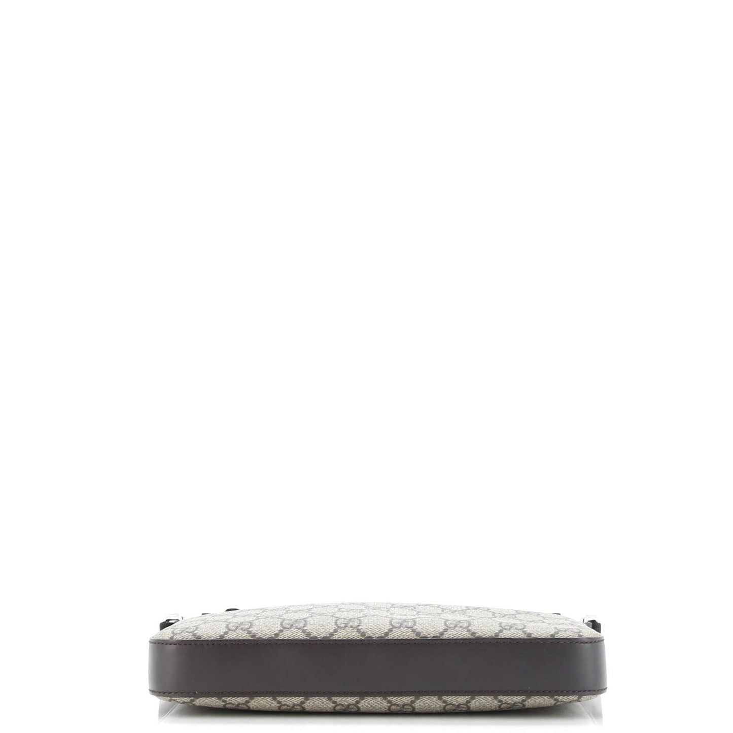 Gucci Front Zip Messenger Gg Coated Canvas Medium