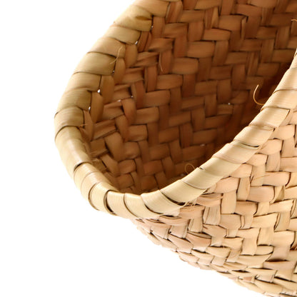 Celine Triomphe Basket Shoulder Bag Raffia With Leather Medium