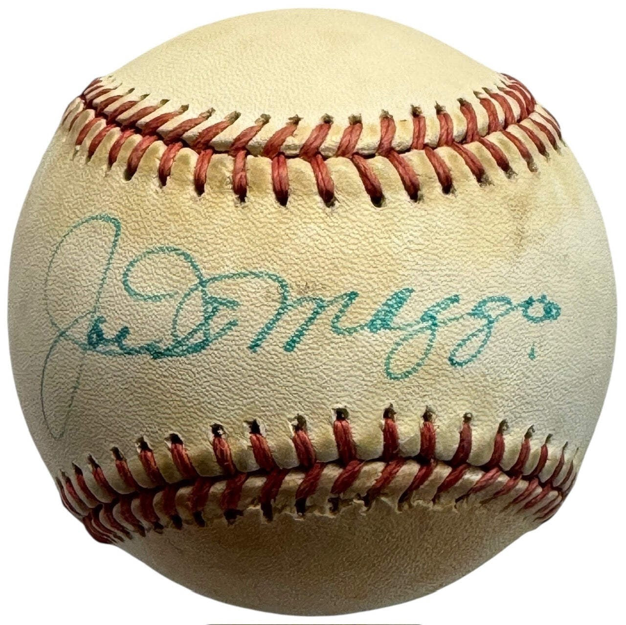 (JSA) Joe DiMaggio Autographed Cracker Jack Old Timers Baseball Classic Ball