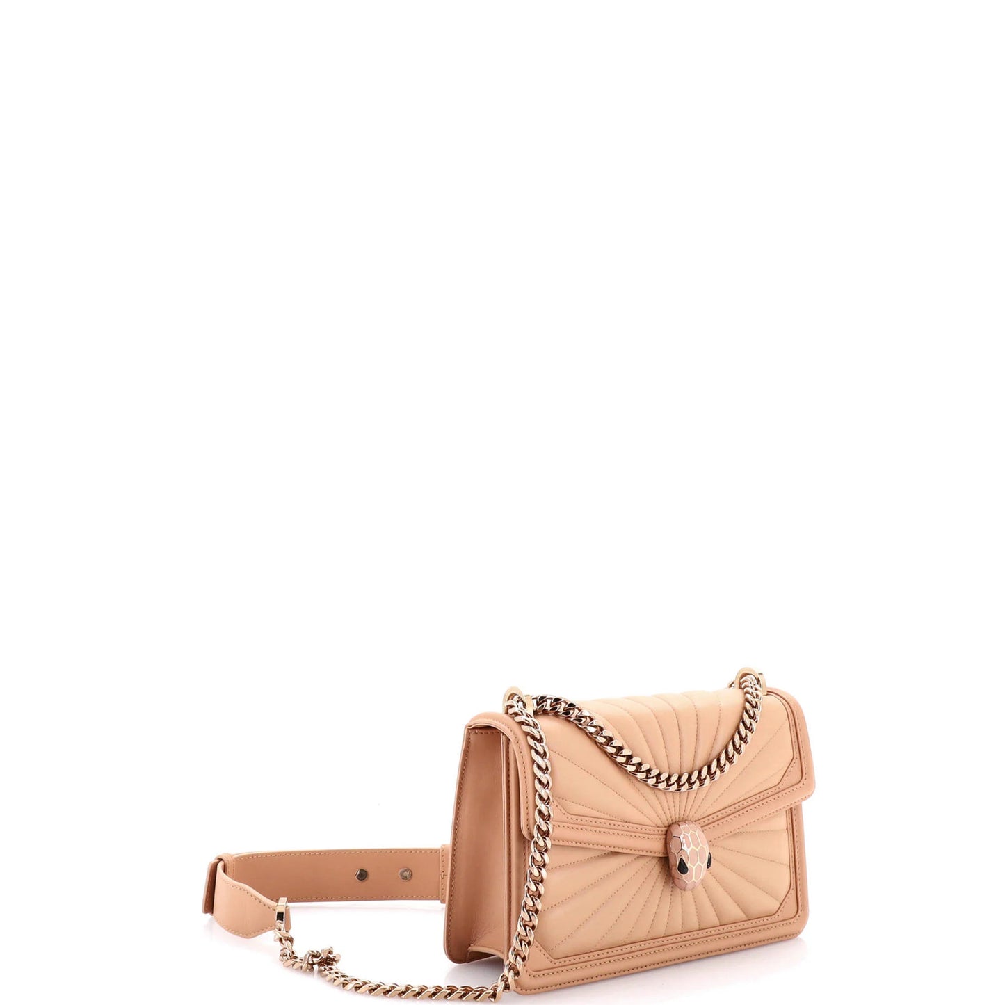 Bvlgari Serpenti Forever Shoulder Bag Quilted Leather Small