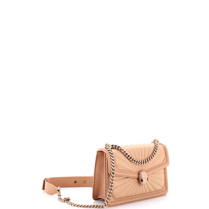 Bvlgari Serpenti Forever Shoulder Bag Quilted Leather Small