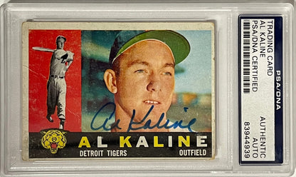 Al Kaline Autographed 1960 Topps Card #50 (Psa)