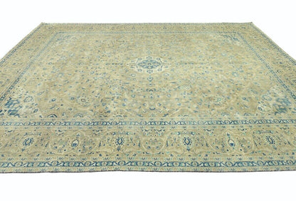 10X13 Ft Antique Stone-Washed Oriental Rug Floral