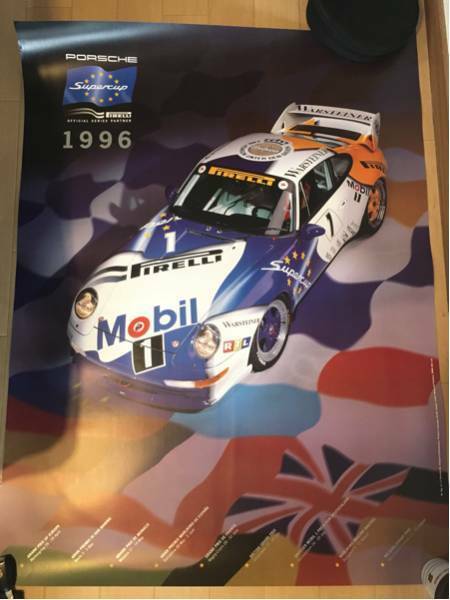 Original Vintage Rare Porsche Race Poster 1996